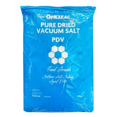 Image of Hexeal PDV Salt 25kg Bag of Food Grade for Cooking, Ponds and Water Softening