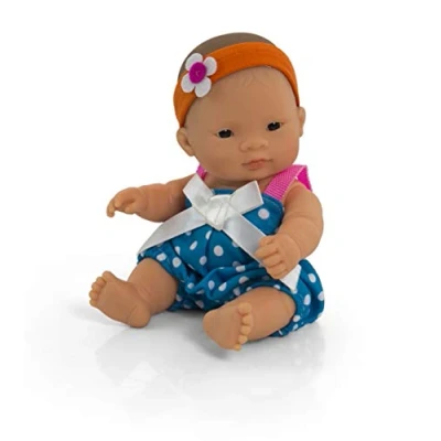 Image of MINILAND CONJUNTO CALOR PETO 21CM Warm Weather Jumper Set for 21 cm Dolls Clothes 31682, Orange