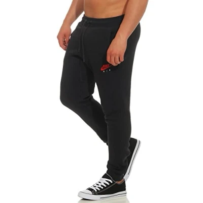 Image of Nike M NSW JOGGER FLC AIR HRTG Trousers for Men, Negro (Black / White), XS