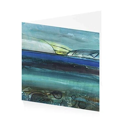 Image of Royal Academy Barbara Rae Seascape Art Greeting Card (15 x 15 cm)