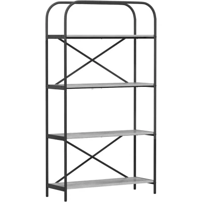 Image of vidaXL Bookshelf Grey sonoma 80 x 30 146 cm Engineered wood