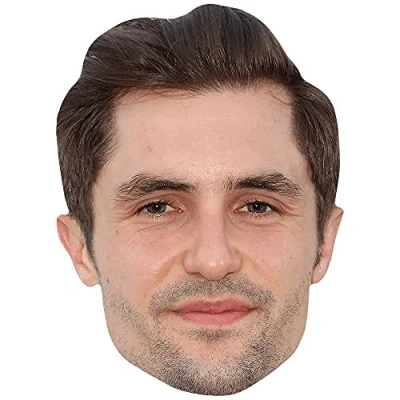 Image of Phil Dunster (Stubble) Celebrity Mask, Flat Card Face, Fancy Dress Mask