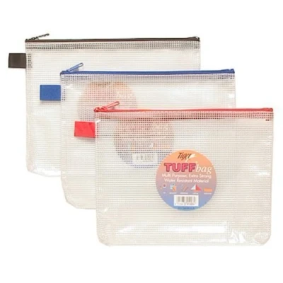 Image of Tiger A5 tuff bag 3 pack Assorted colours