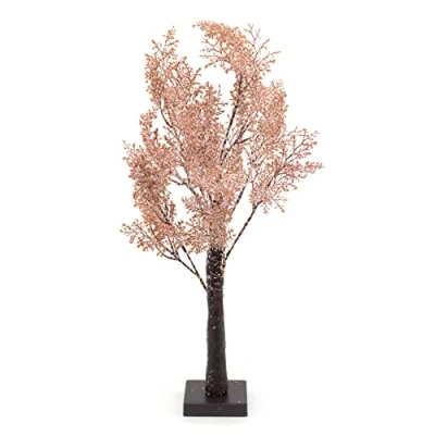 Image of Carousel Home 60cm LED Tree Snow Dusted Light Up Lit Battery Operated Silhouette Pre Twig