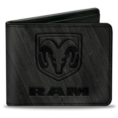 Image of Buckle down Men&#039;s Bifold Ram Bi Fold Wallet, Multicolor, 4.0 x 3.5 UK