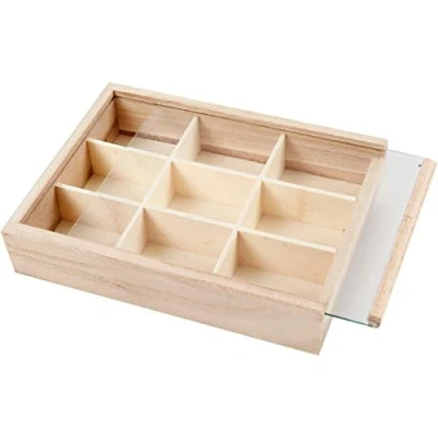 Image of CREATIV 57454 1 Piece 17 x 13 cm Wooden Small Display Box Empress Tree