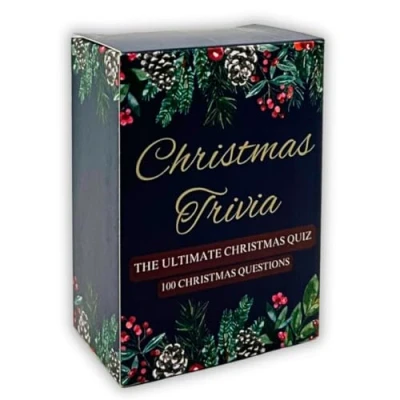 Image of Second Ave Christmas Trivia Quiz Question Table Game Family Fun Xmas Card Stocking Filler Secret Santa Present