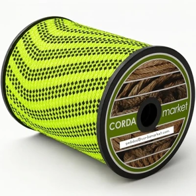 Image of CORDAMARKET 8mm Rope Adult Unisex Green Fluor 50m