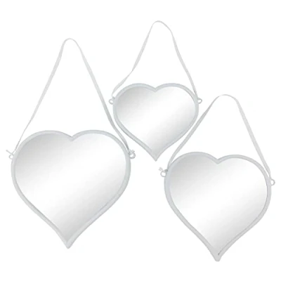 Image of Sifcon International Set of Three Heart Shaped Mirrors