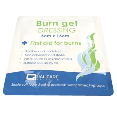 Image of Qualicare Burn Gel Dressing Immediate Relief for Minor Burns, Scalds &amp; Sunburns (5cm x 15cm)