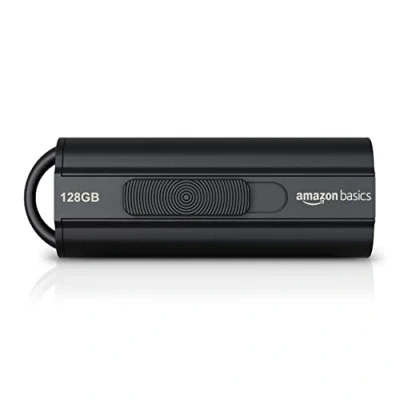 Image of Amazon Basics 128 GB, USB 3.1 Flash Drive, Read Speed up to 130 MB/s, Black