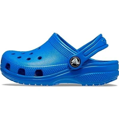 Image of Crocs Unisex Kids Classic Clog T Clogs, Blue Bolt, 10 UK Child