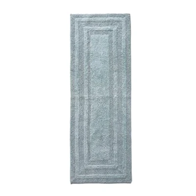Image of Eddie Bauer Home Soft Tufted Cotton Bathroom Decor, Super Absorbent &amp; Quick Dry, 100%, Green, Runner