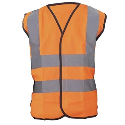 Image of Yoko Hi Vis Childrens Unisex Waistcoat / Jacket (7 9) (Hi Orange)