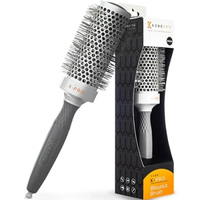 Image of K Pro 44mm Radial Ceramic &amp; Ionic Hair Brush for Blowout Blowdry Professional Blow Dry Salon Quality Results, Enhance Volume and Shine, Ideal All Types