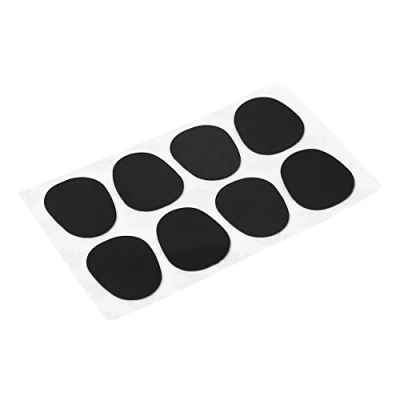 Image of Sax Mouthpiece Patch, Patch Pad Cushion for Soprano Alto Tenor Saxophone Clarinet Accessory Parts(Black 0.5mm Big Oval)