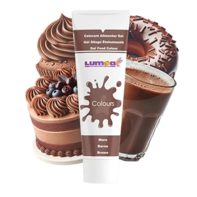 Image of Dekozauber24 Food Coloring Gel 30g Tube for Fondant Marzipan etc Baking Accessory Cake Decoration (Brown)