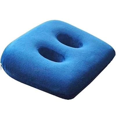 Image of Memory Foam Sit Bone Relief Cushion for Butt, Lower Back, Hamstrings, Hips, Ischial Tuberosity Home and Office Men Women