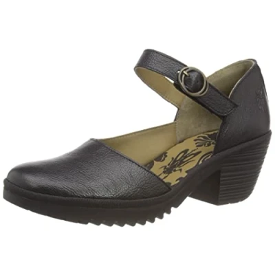 Image of WIFO440FLY Leather Women&#039;s Heels Shoes