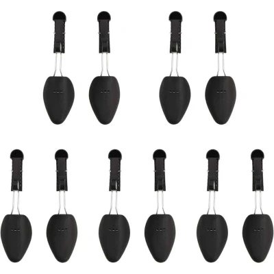 Image of vidaXL Shoe Trees 5 Pairs White EU 38 44 Plastic