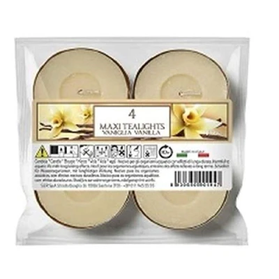 Image of Price&#039;s Candles Aladino Vanilla 4 Scented Maxi Tea Lights