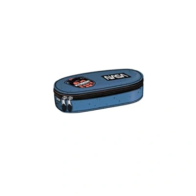 Image of ST.RIGHT Space Moon PC03 Pencil Case, Blue, 20.5 x 14 3.5 cm