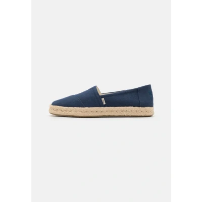 Image of TOMS Alpargata 2.0 Espadrilles, Women&#039;s, Size: 5, Navy Cotton