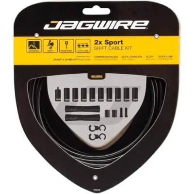 Image of Jagwire 2X Sport Shift Gear Cable Kit Black