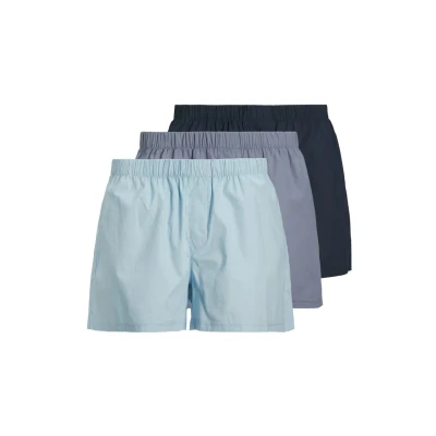 Image of Jack &amp; Jones Jacmilano 3 PACK Boxer shorts Troposphere pack:chambray vintage indigo, Men&#039;s, Size: Small, indigo