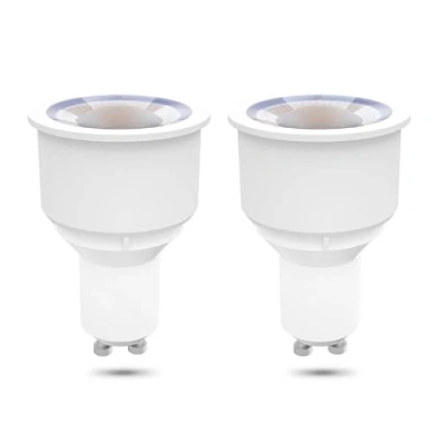 Image of Luxvista 9W GU10 Long Neck LED Reflector Bulbs, 6000K Cool White Barrel Non dimmable 75 90W Halogen Bulbs Equivalent, 2 Pack