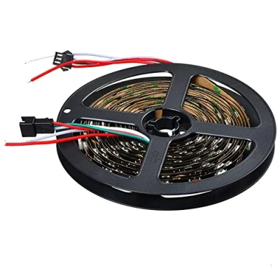 Image of Boarda WS2812B Individually addressable LED Strip Light,5m 5050SMD 150 Pixels IP30 Black PCB Dream Color DIY Projects Lighting