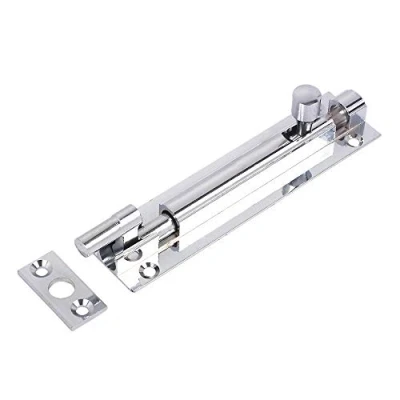 Image of Fort Fasteners Barrel Bolt Necked 100mm x 25mm (4 1 Inch) Chrome Pack Of
