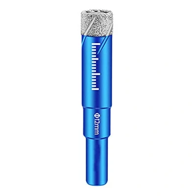 Image of BOZONLI Diamond Hole Saw Drill Bits, Slate Porcelain Marble Hollow Core Bit for Glass, Ceramic, Porcelain, Tile, Marble, Granite (12mm Diameter)