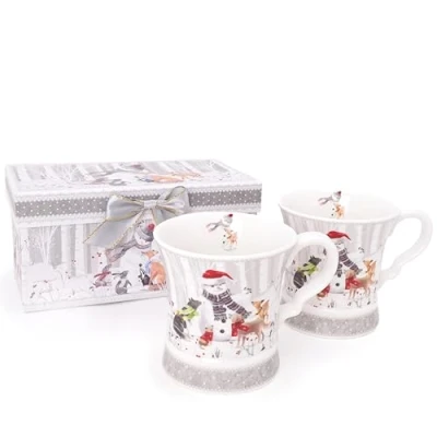 Image of Christmas Concepts® Snowman &amp; Friends Deluxe Ceramic Tableware Range (Mugs)