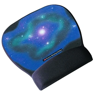 Image of 3M(TM) Precise(TM) Mousing Surface with Fabric Gel Wrist Rest (Star Galaxy)