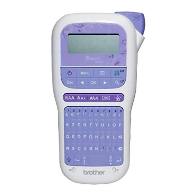 Image of Brother PT H200 Portable Labelling Machine for Creative Work and Home Organisation Comes with 1 TZe Tape 12 mm Gold/White (4 m)