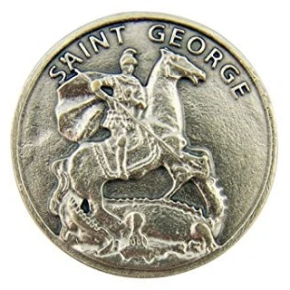 Image of St George Pocket Token. Saint Medal Patron of England.Perfect for your pocket, wallet or purse.