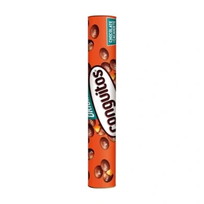 Image of CONGUITOS Big Tube Roasted Peanuts Coated in Dark Chocolate 450 gr
