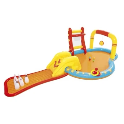 Image of Bestway LiL Champ Water Play Centre Inflatable Park with Slide and Multiple Activities, Paddling Pool for Kids, Ages 2+