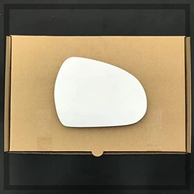 Image of Fits Peugeot 207 2006 to 2018 Wing Mirror Glass RIGHT HAND ( UK Driver Side )