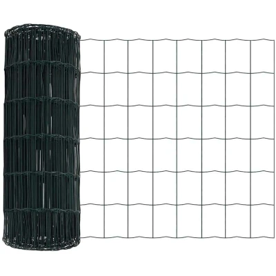 Image of vidaXL Euro Fence Green 0.8x25 m Steel