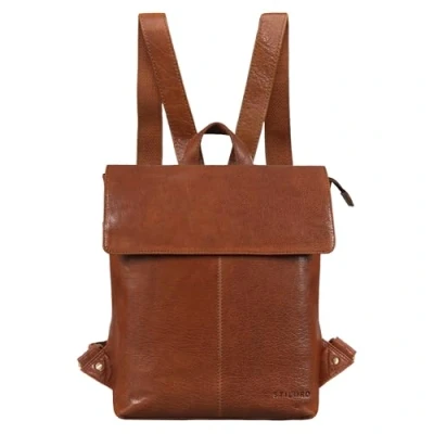 Image of STILORD &#039;Charlie&#039; Vintage Leather Backpack Brown Satchel for Women Men Unisex Daypack 13,3 Inch MacBook Laptop Rucksack in Genuine Leather, Colour:maraska
