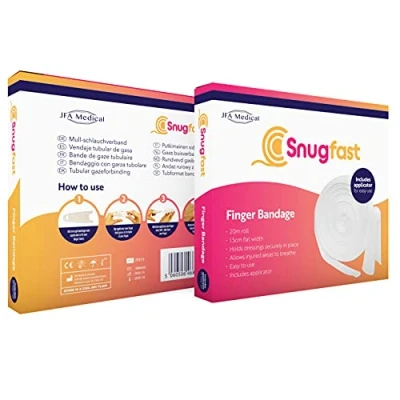 Image of Snugfast Finger Tubular Gauze Bandage Dressing with Applicator 1.5cm x 20m Roll
