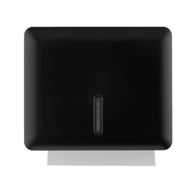 Image of Multifold Paper Towel Dispenser Wall Mount (Black), Folded Hand for Bathroom/Restroom, Commercial Holder, Trifold Towels by EnBath