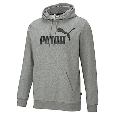 Image of Puma ESS Big Logo Hoodie TR Sweat Medium Grey Heather, Small