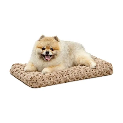 Image of MidWest Homes for Pets Ombré Swirl Plush Pet Bed; 55.88cm (22 Inch) Long Bed Small Dog/Cat Breeds; Gray; Model 40622 STB
