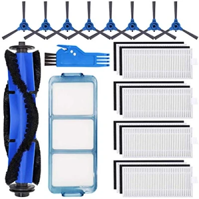 Image of Accessories Kit for Eufy 11S,RoboVac 30,RoboVac 30C,RoboVac 15C, 15T, 12, 35C Robotic Vacuum Cleaner Replacement Parts 19 Pack (8Filters, 8Side Brushes, 1Main Brush, 1Primary Filter)