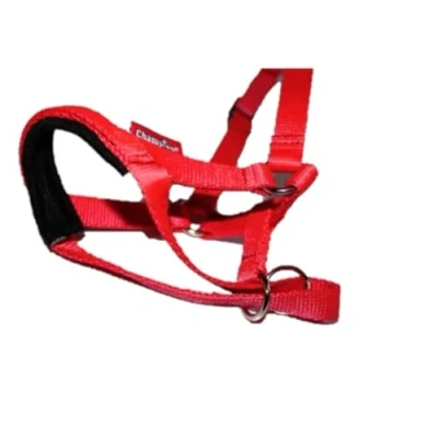 Image of Headcollar Dog Halter/Training Head Collar Training Tool Dog, Harness to Stop Pulling on the Lead, Easy Use, Padded Nose Band, Adjustable (1, Red)