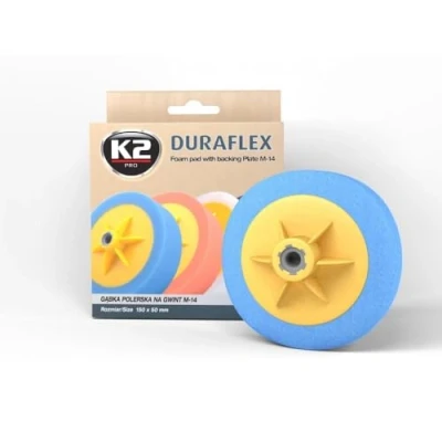 Image of K2 Duraflex Polishing Sponge Pad with Support Diameter 150 mm M14 Professional Quality Hard