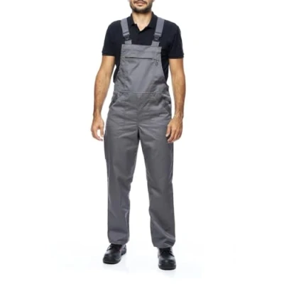 Image of Work Bib and Brace Overalls, Overalls Men, Dungarees Mens, Made in EU, Mazalat Protective Coverall, S 3XL Size EU Trousers for Man, Lots of Colors, Grey,